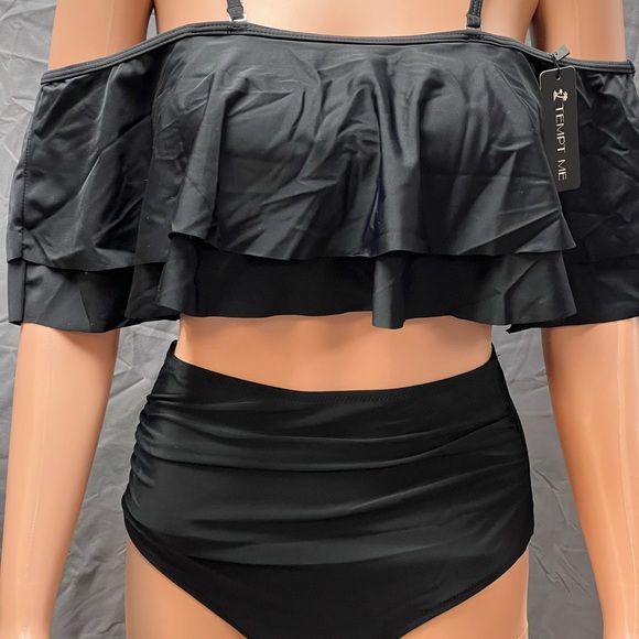 Black high waisted Bikini “tempt me” brand new with tags. - Picture 12 of 12